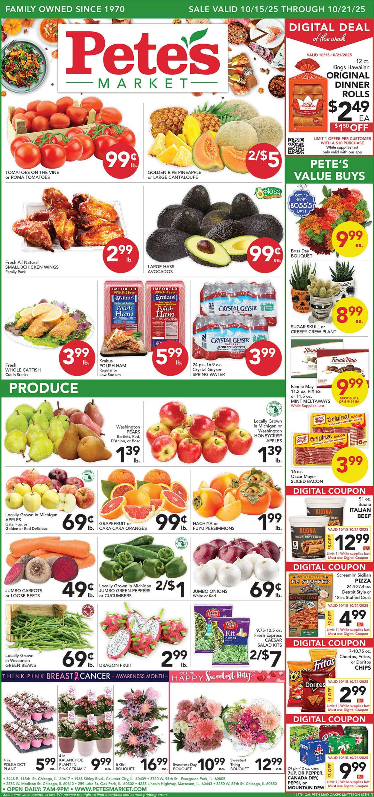 Catalogue Pete's Fresh Market from 10/15/2025