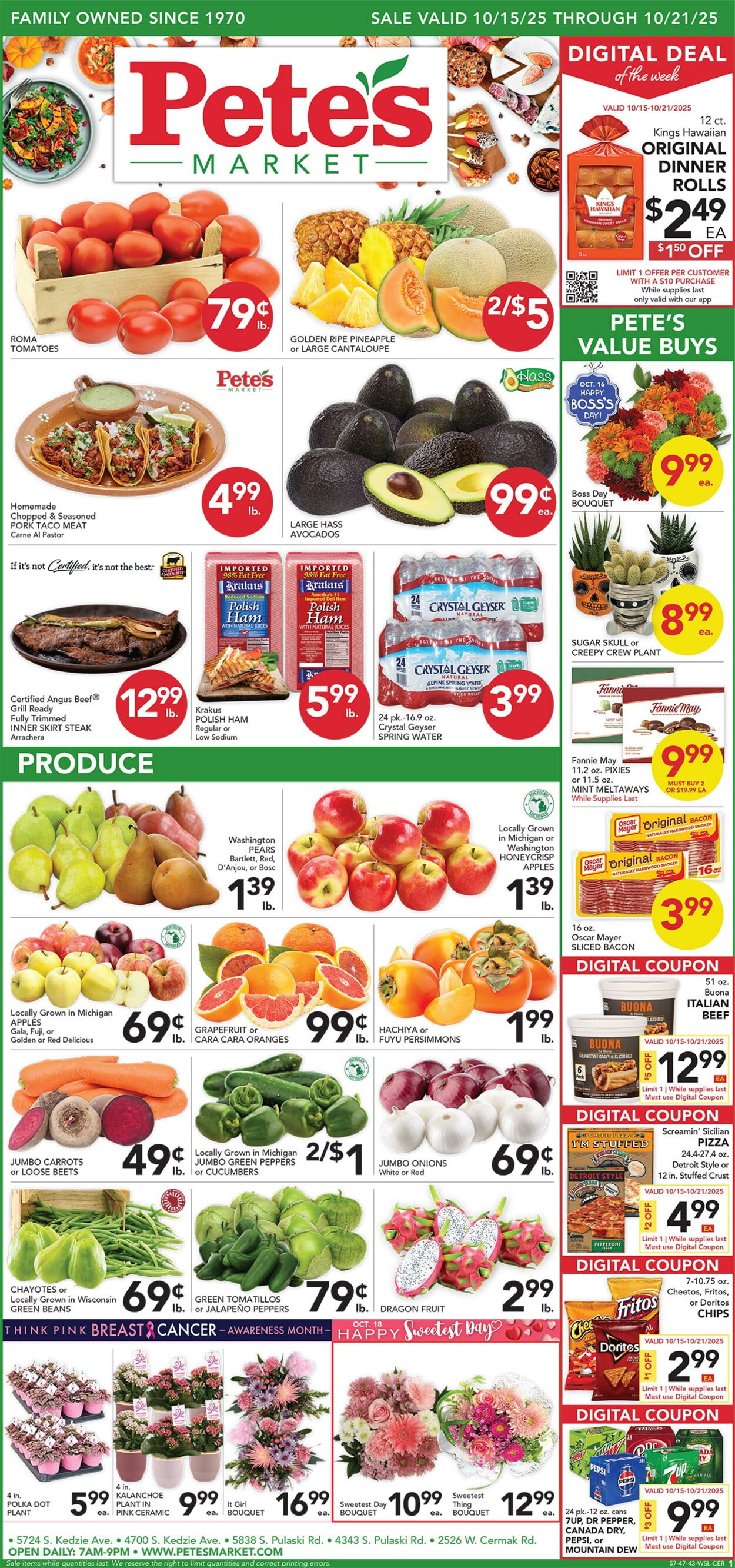 Catalogue Pete's Fresh Market from 10/15/2025