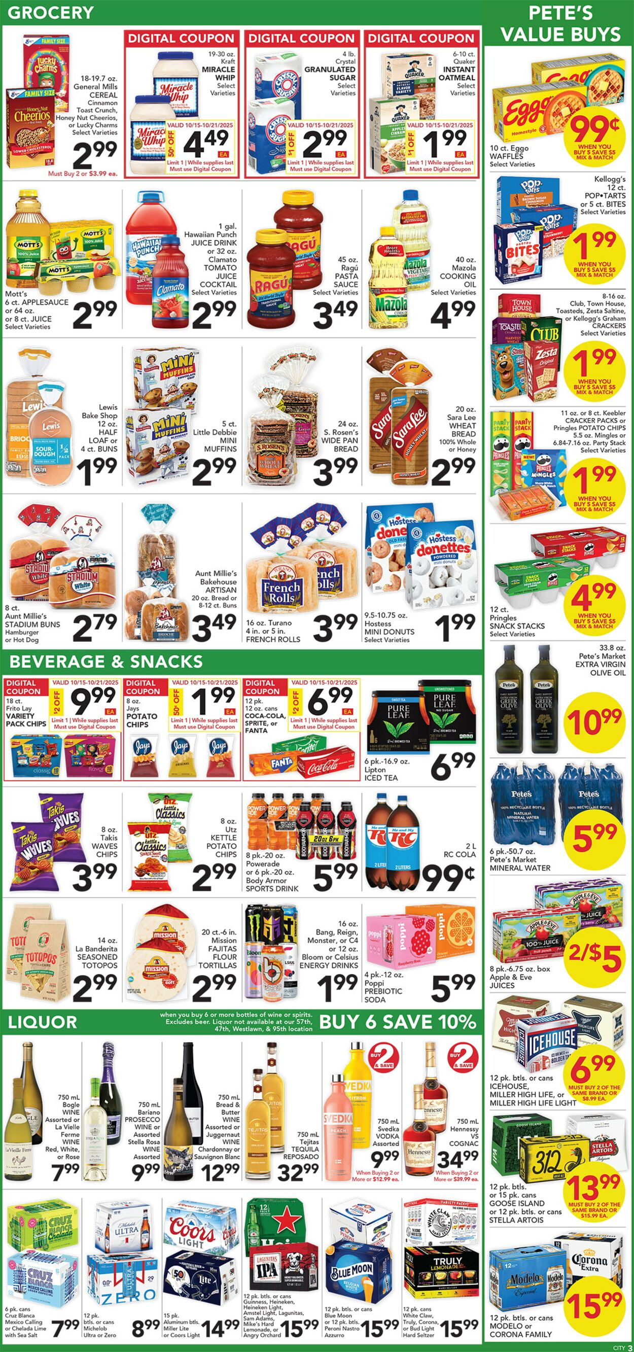 Catalogue Pete's Fresh Market from 10/15/2025