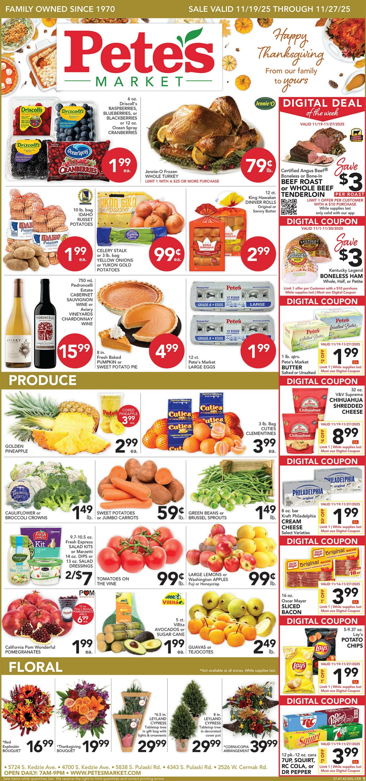 Catalogue Pete's Fresh Market from 11/19/2025