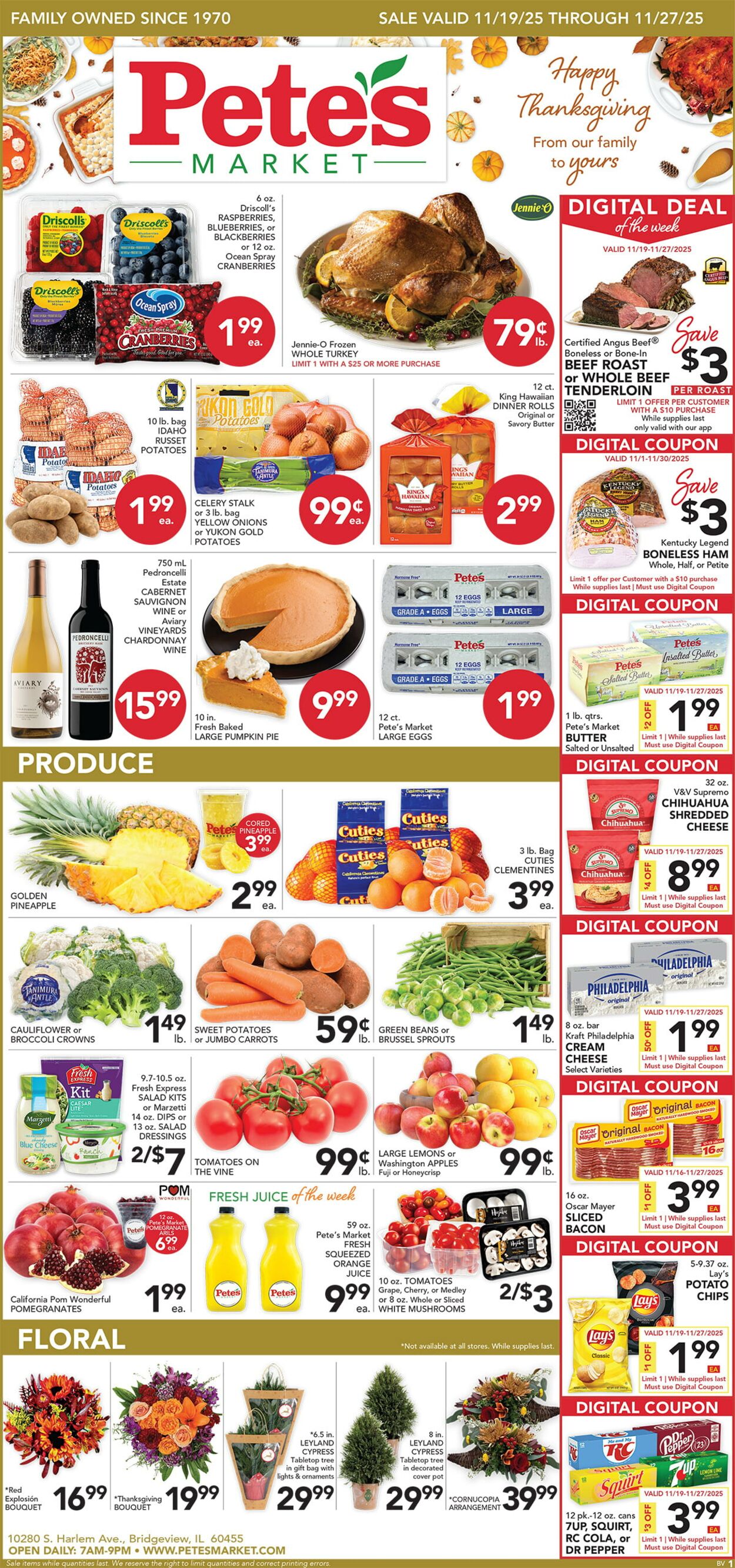 Catalogue Pete's Fresh Market from 11/19/2025