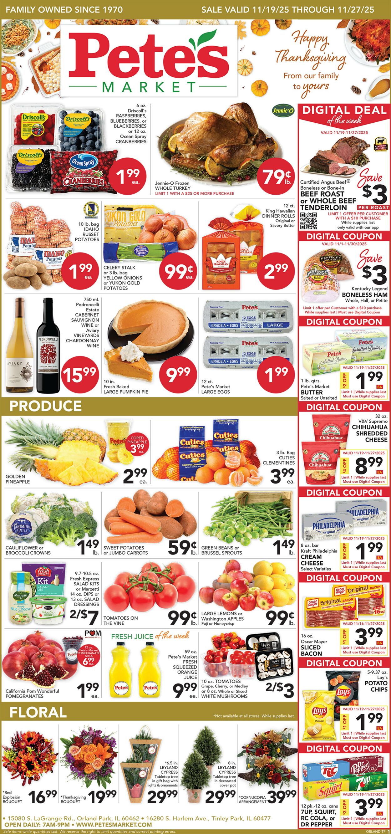 Catalogue Pete's Fresh Market from 11/19/2025
