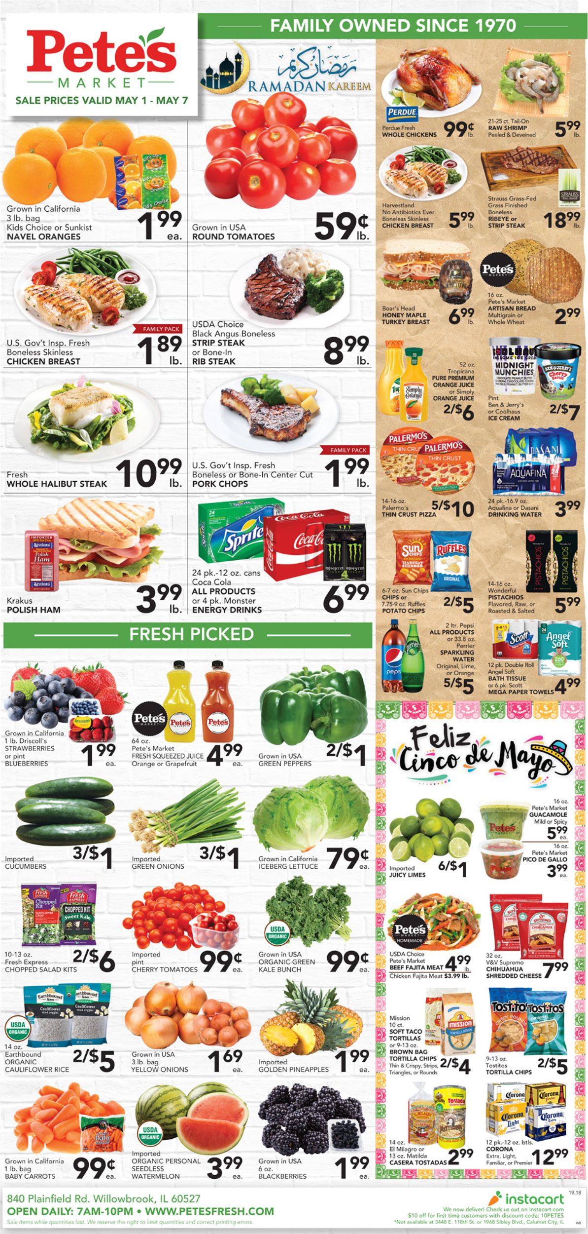 Catalogue Pete's Fresh Market from 05/01/2019