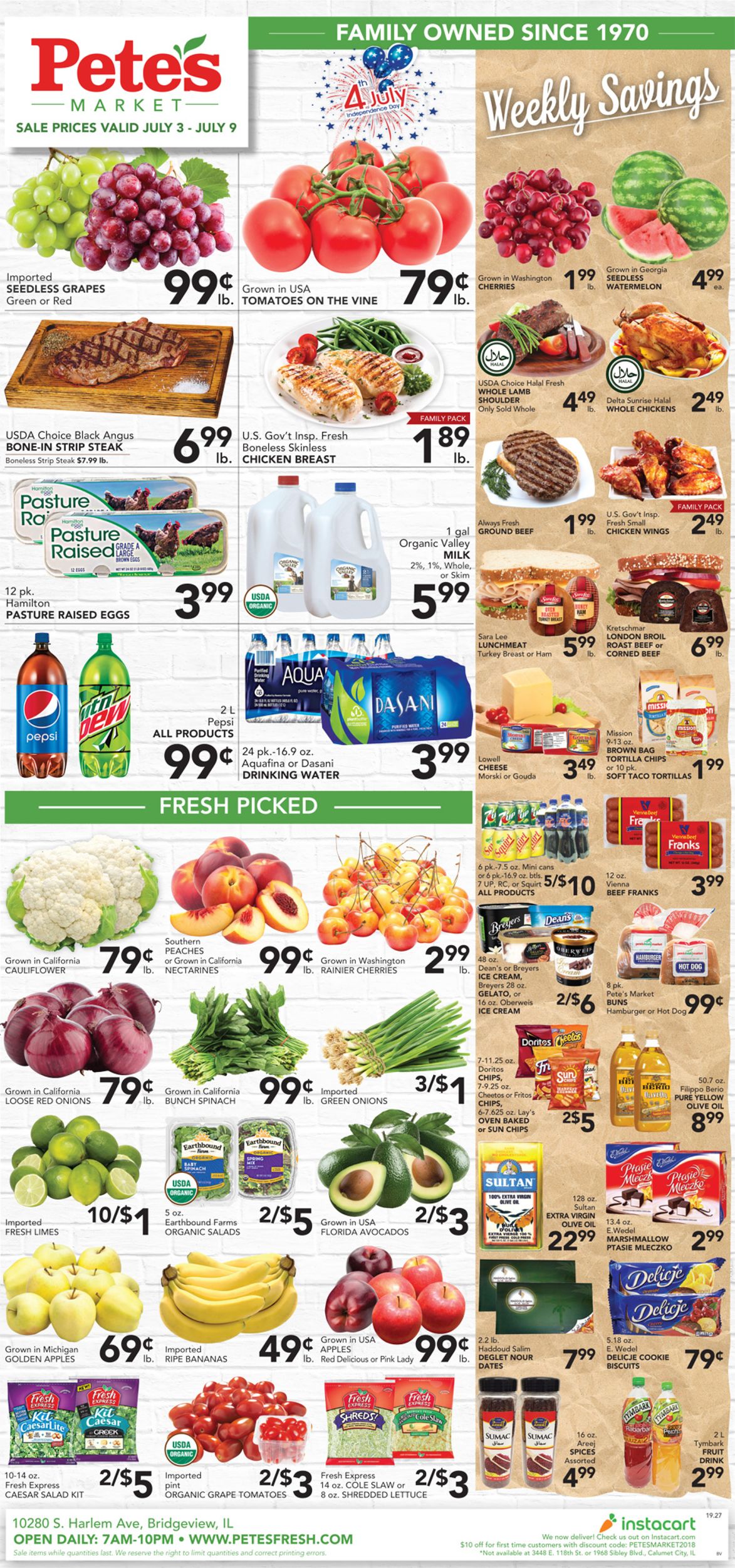 Catalogue Pete's Fresh Market from 07/03/2019