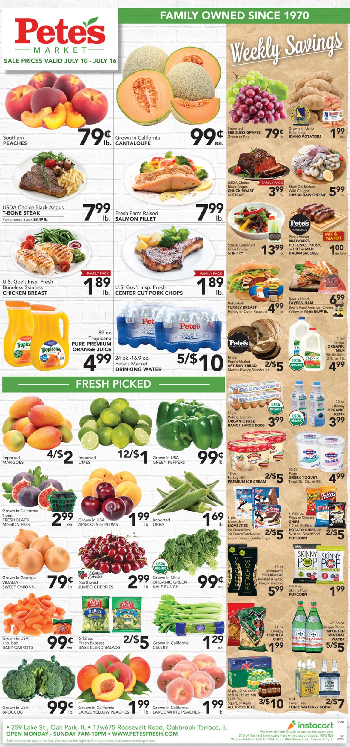 Catalogue Pete's Fresh Market from 07/10/2019