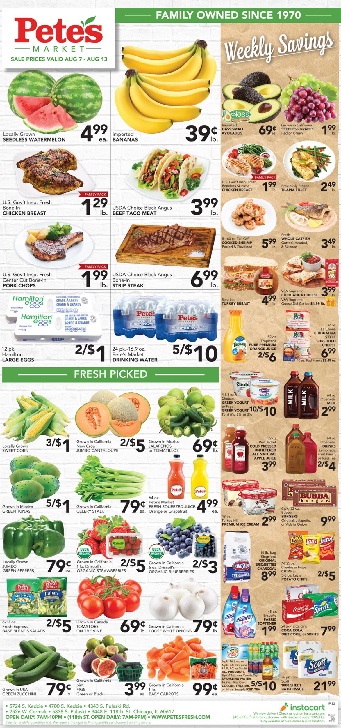 Catalogue Pete's Fresh Market from 08/07/2019