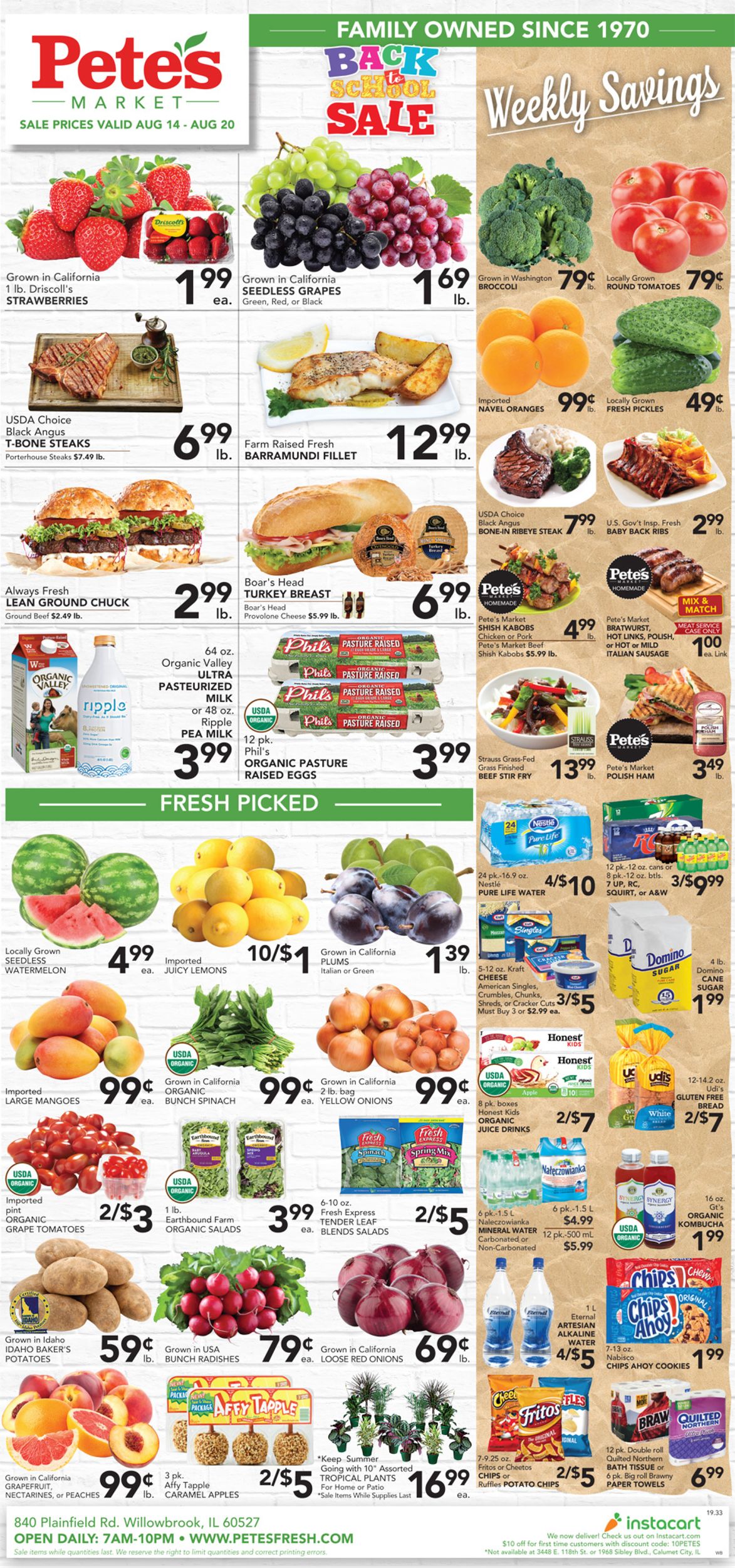 Catalogue Pete's Fresh Market from 08/14/2019