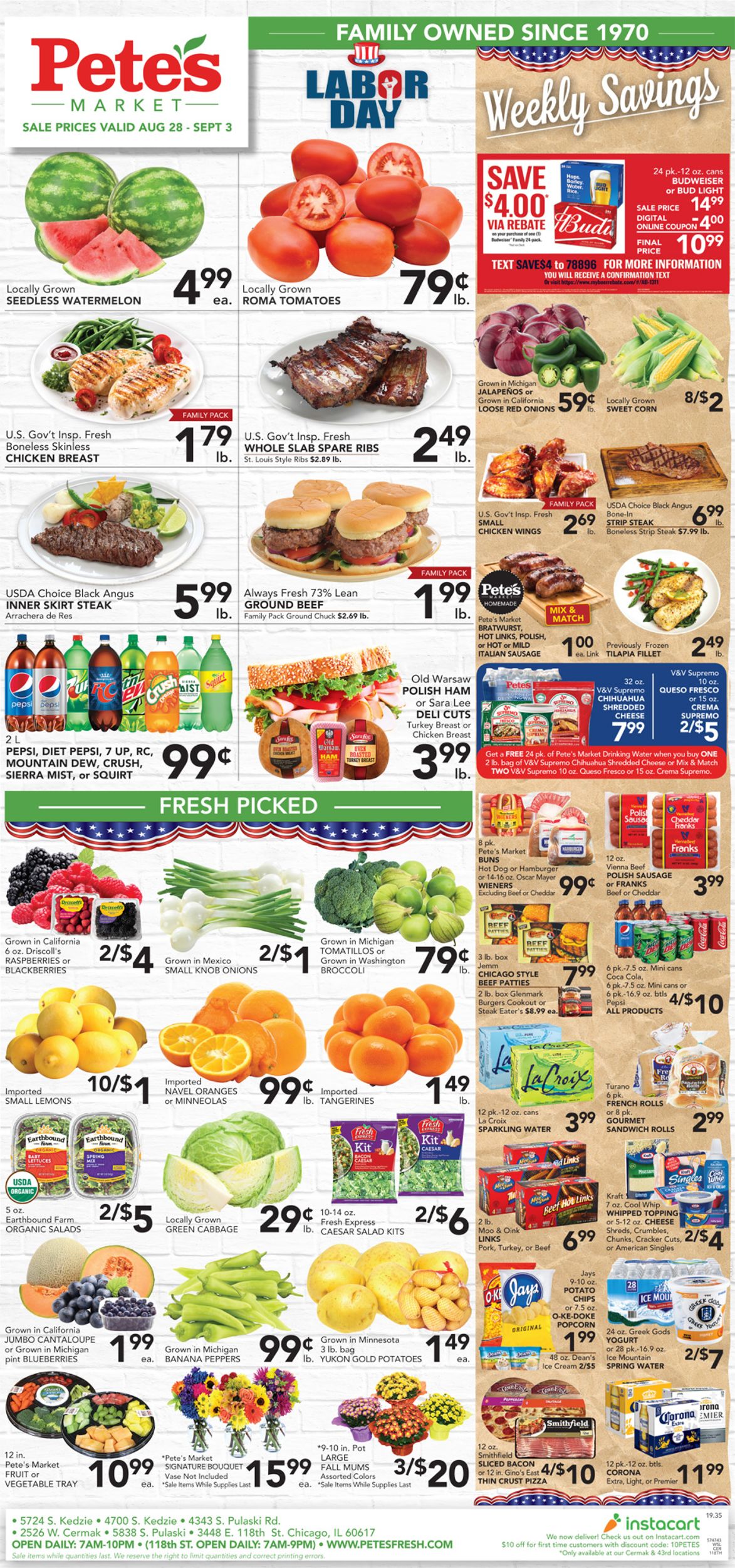 Catalogue Pete's Fresh Market from 08/28/2019
