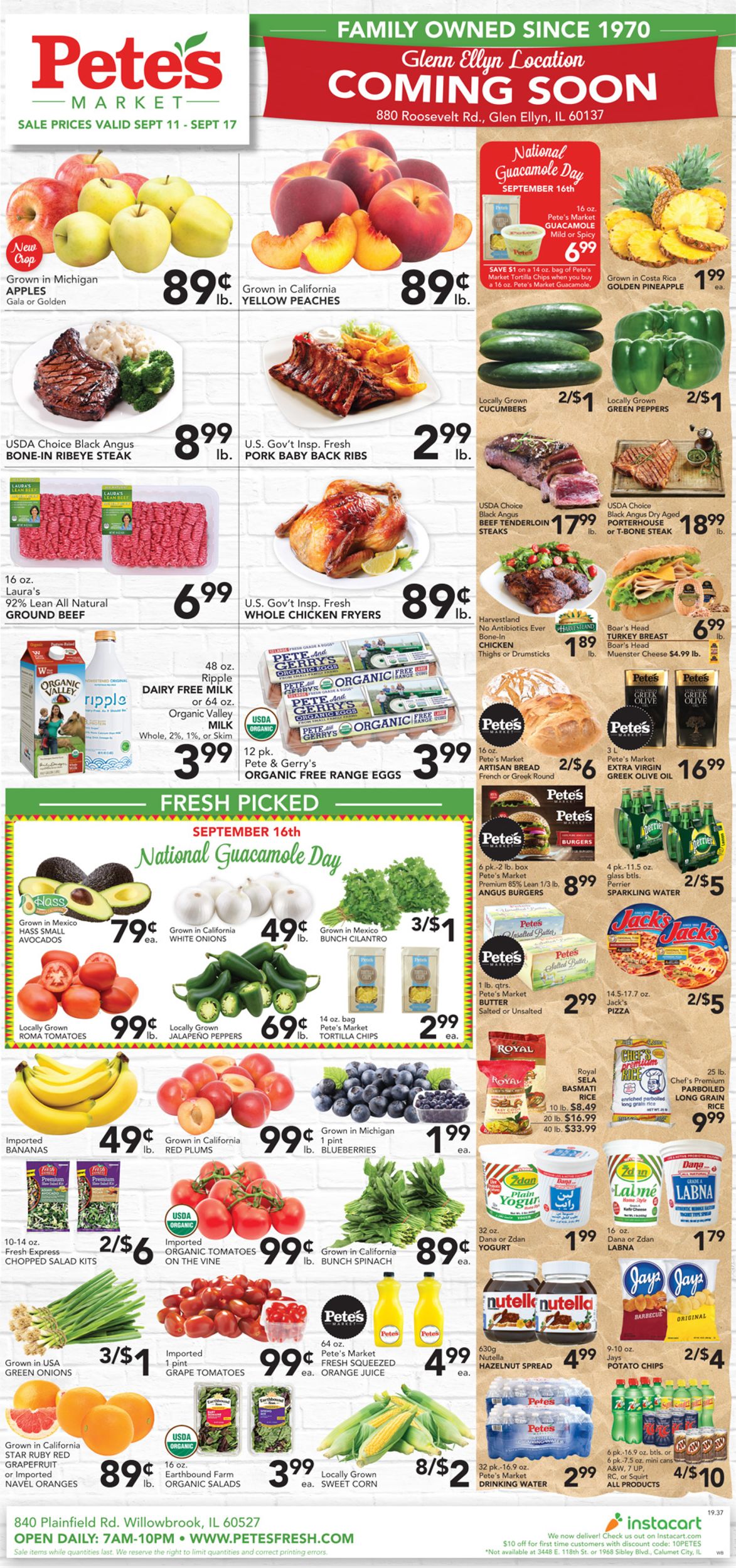 Catalogue Pete's Fresh Market from 09/11/2019