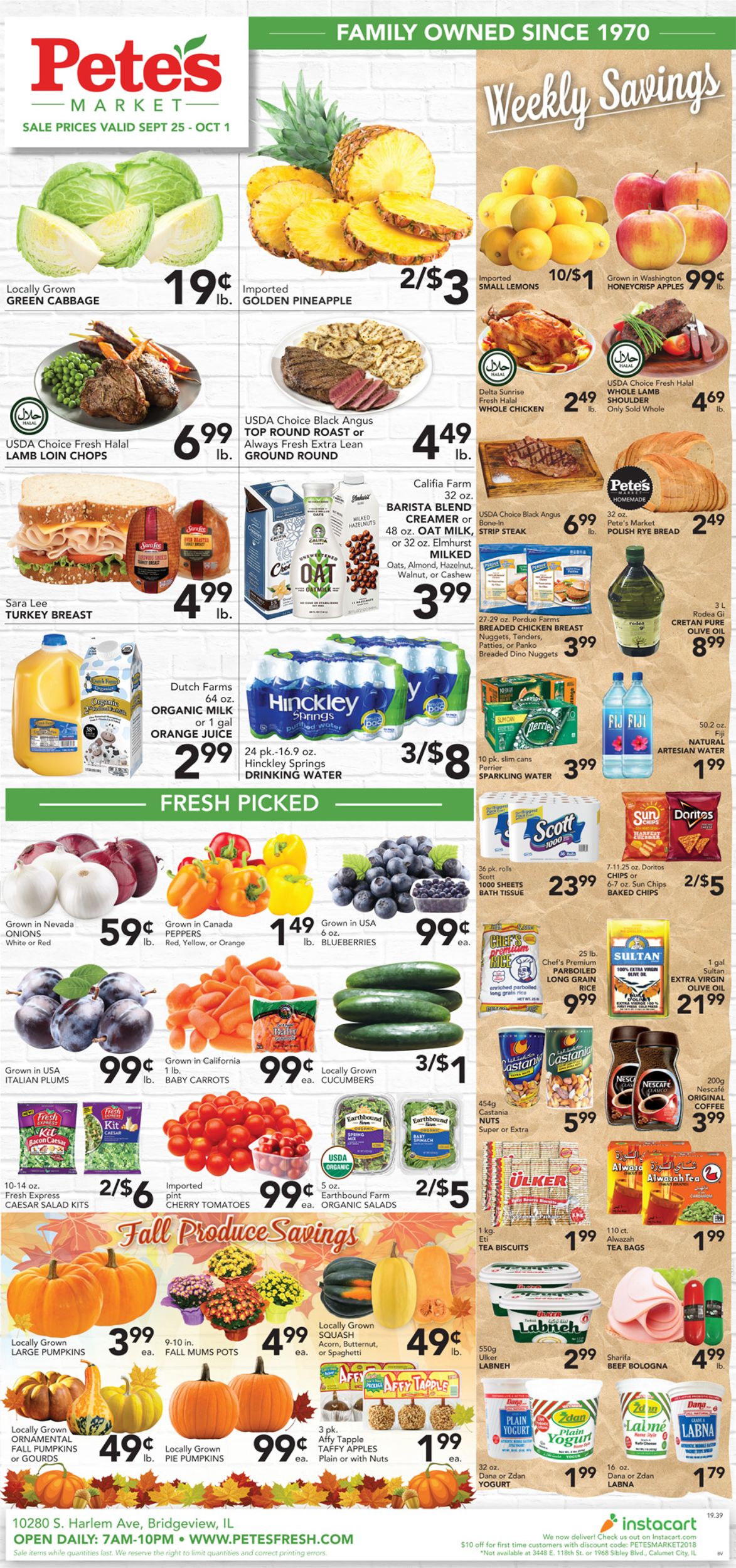 Catalogue Pete's Fresh Market from 09/25/2019