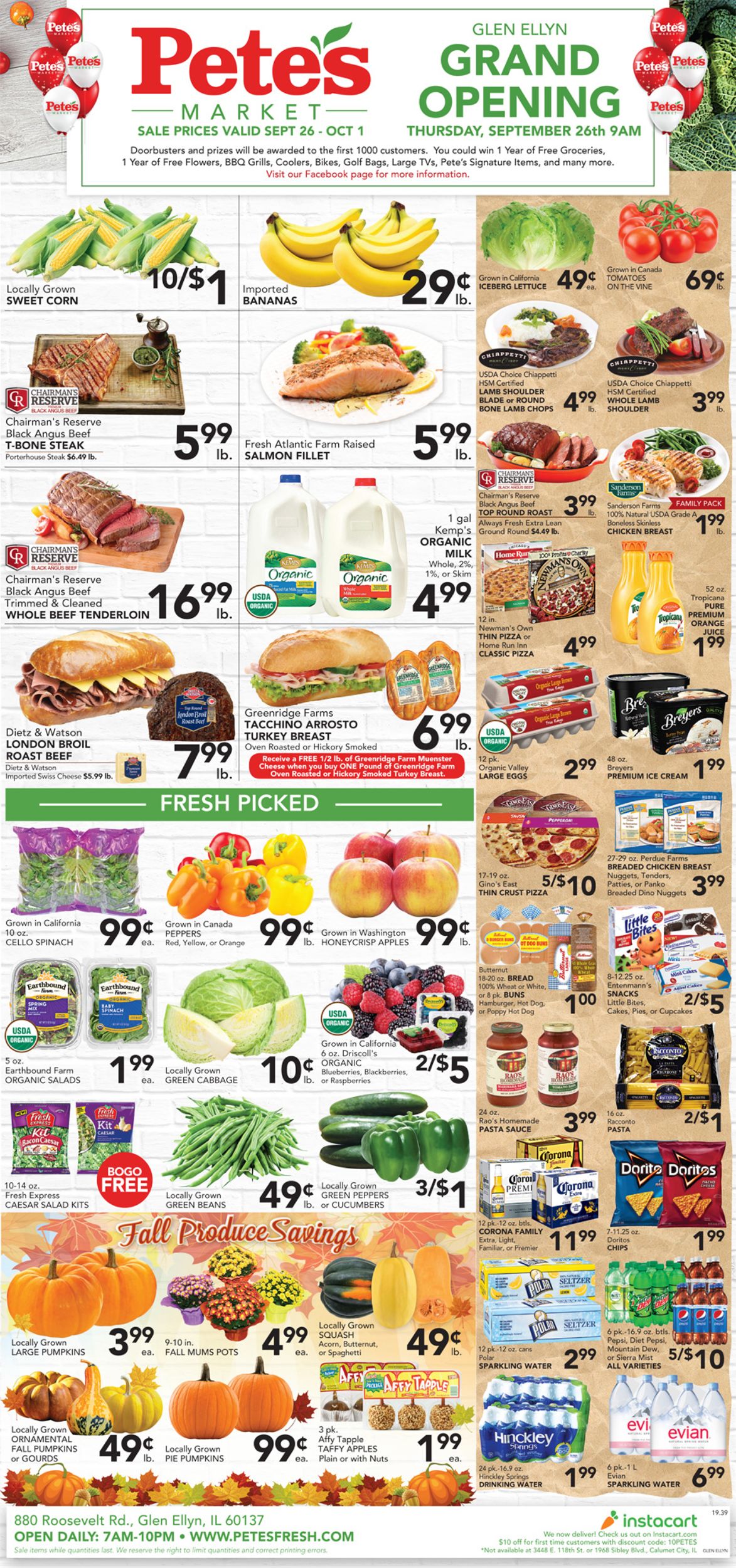 Catalogue Pete's Fresh Market from 09/26/2019