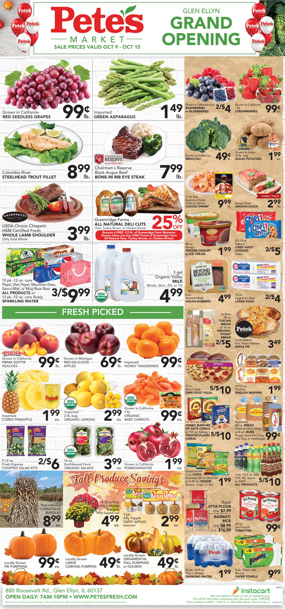 Catalogue Pete's Fresh Market from 10/09/2019