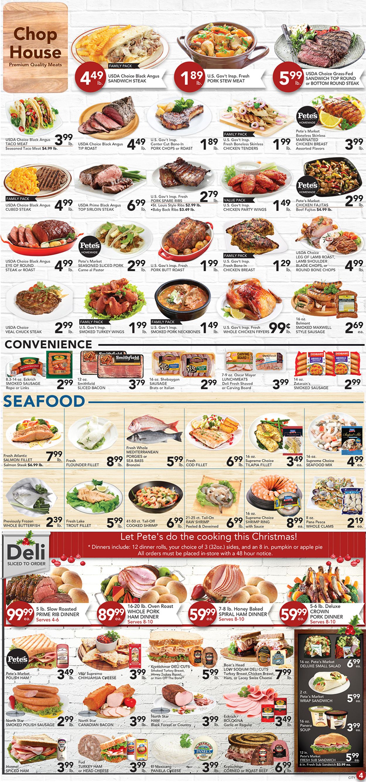 Catalogue Pete's Fresh Market from 12/04/2019