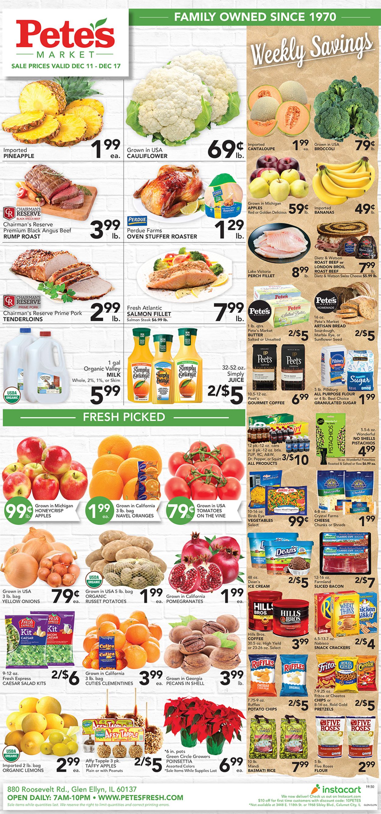 Catalogue Pete's Fresh Market from 12/11/2019