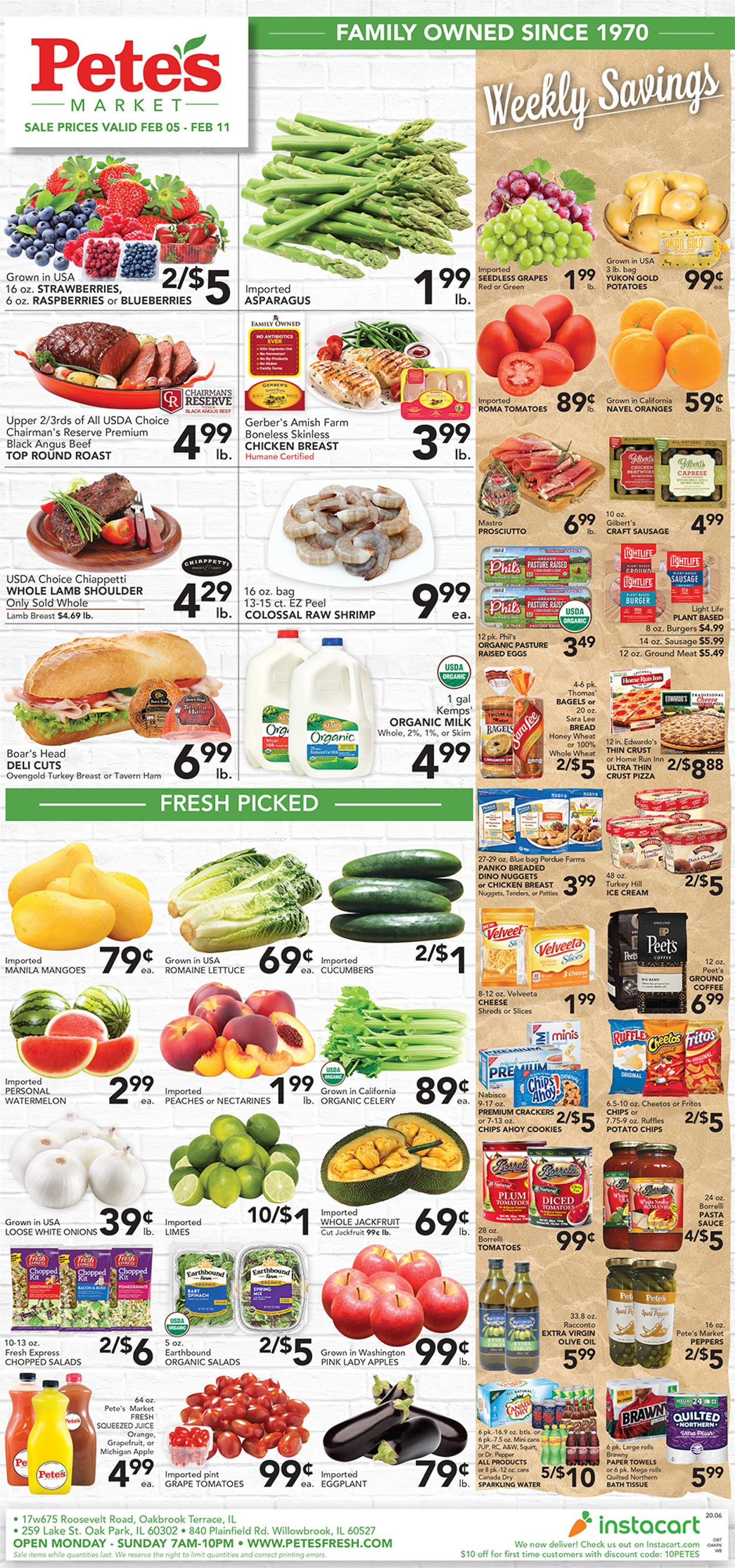 Catalogue Pete's Fresh Market from 02/05/2020