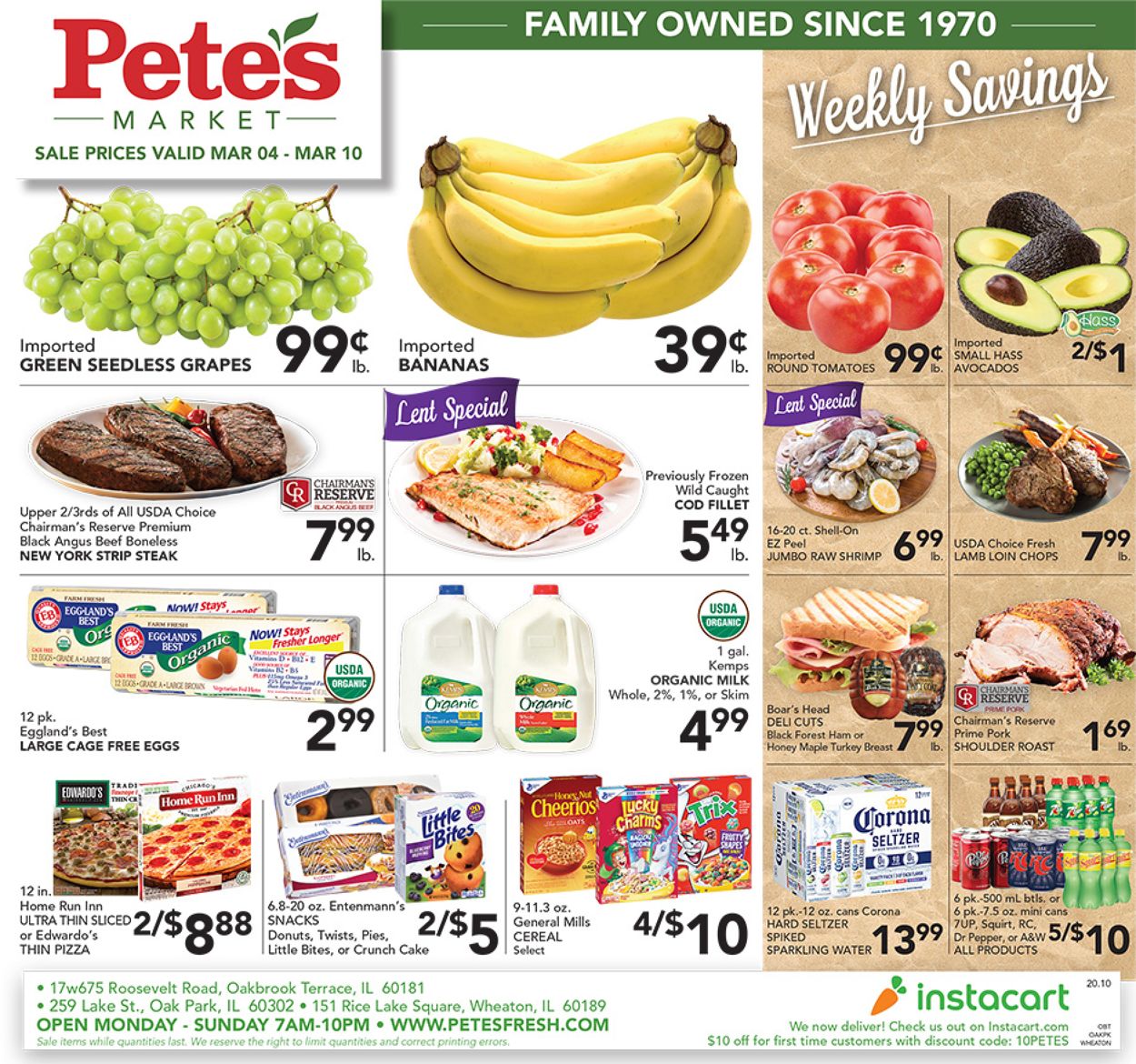 Catalogue Pete's Fresh Market from 03/04/2020