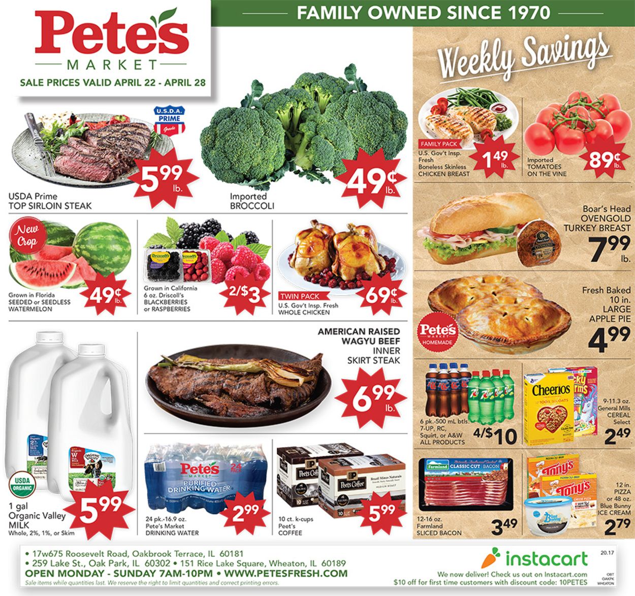 Pete's Fresh Market Current weekly ad 04/22 - 04/28/2020.