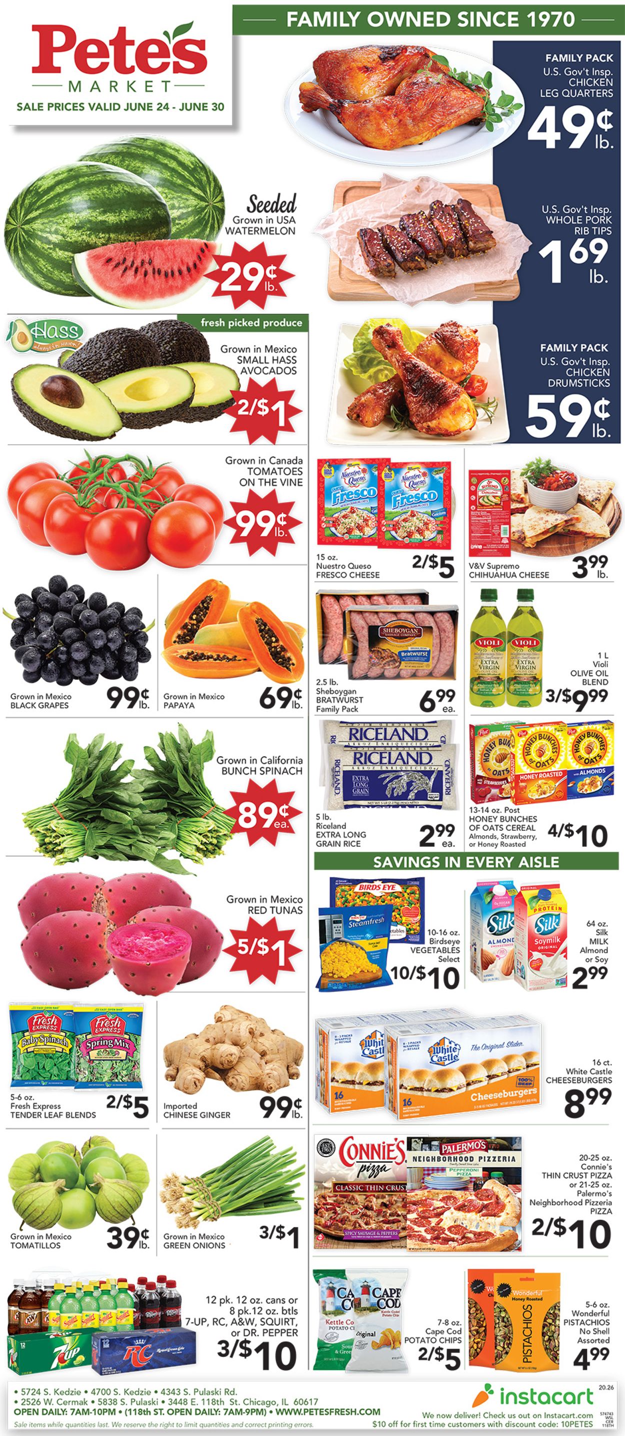 Catalogue Pete's Fresh Market from 06/24/2020