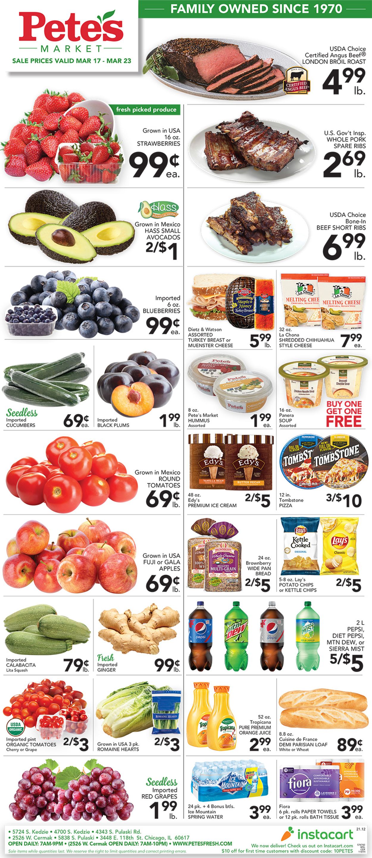 Catalogue Pete's Fresh Market from 03/17/2021