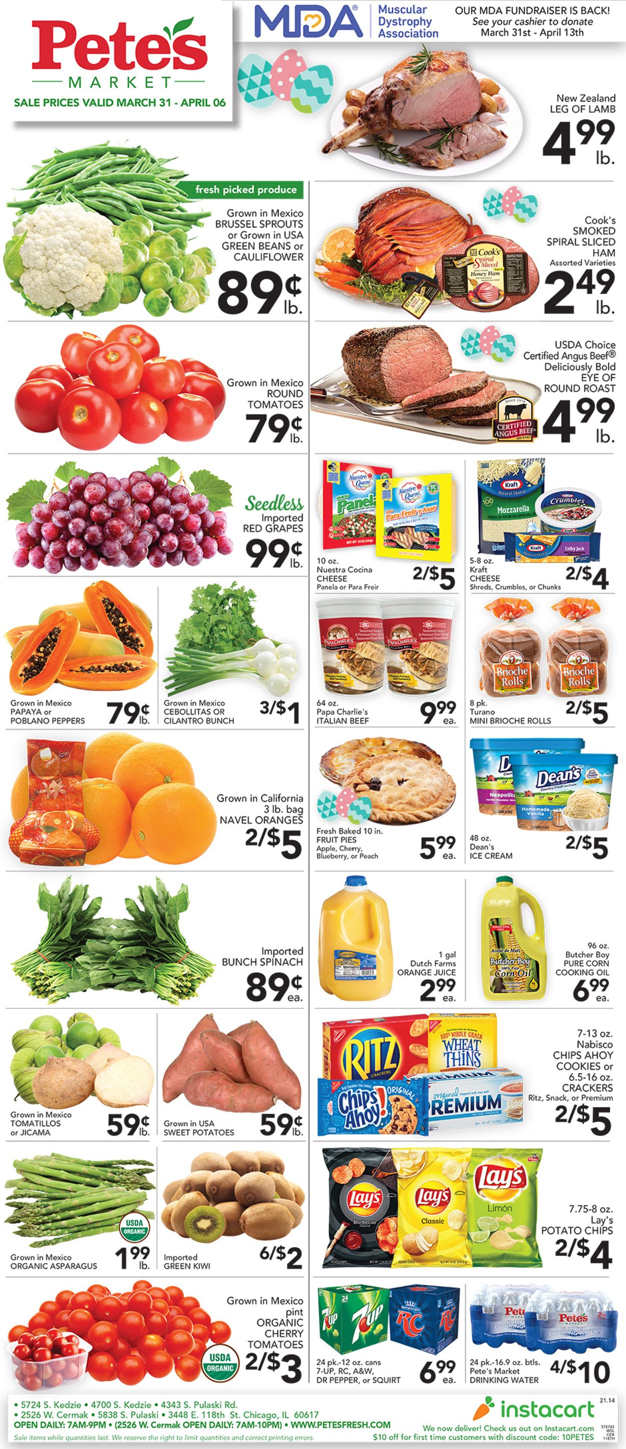Catalogue Pete's Fresh Market Easter 2021 ad from 03/31/2021