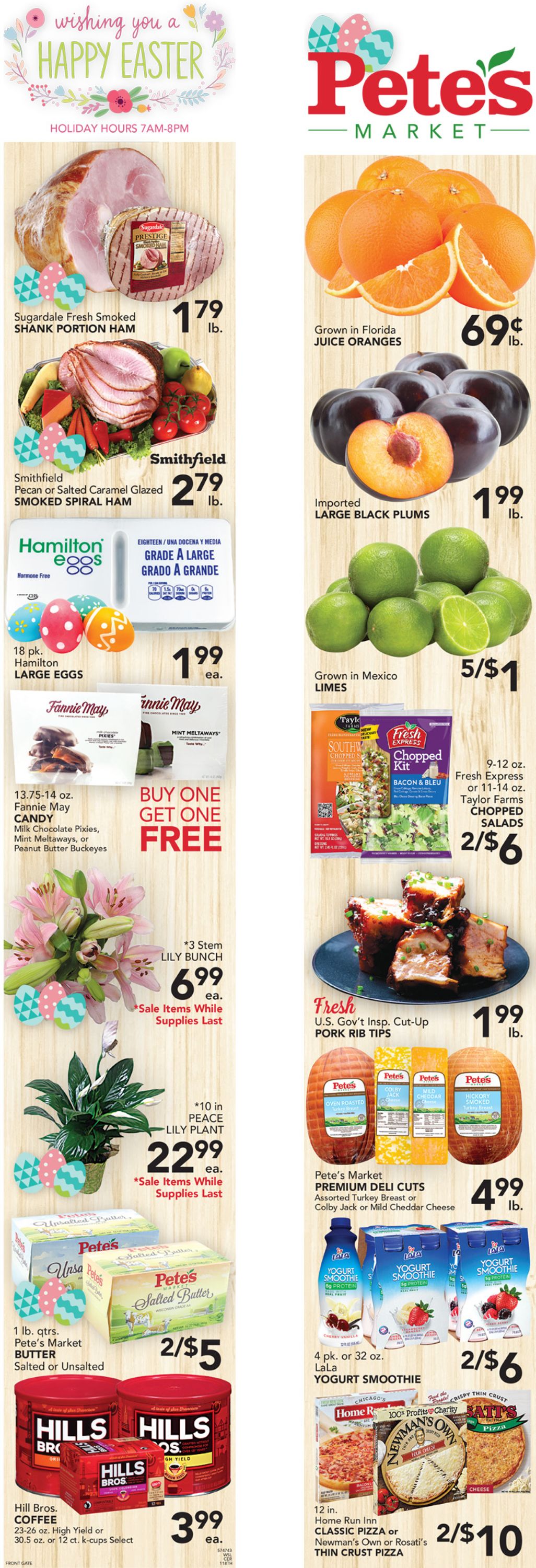 Catalogue Pete's Fresh Market Easter 2021 ad from 03/31/2021