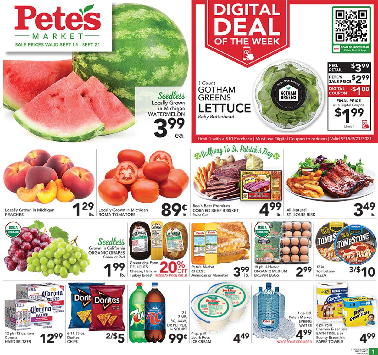 Catalogue Pete's Fresh Market from 09/15/2021