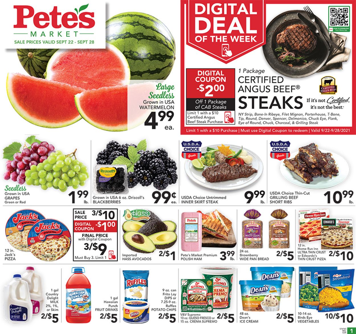 Catalogue Pete's Fresh Market from 09/22/2021