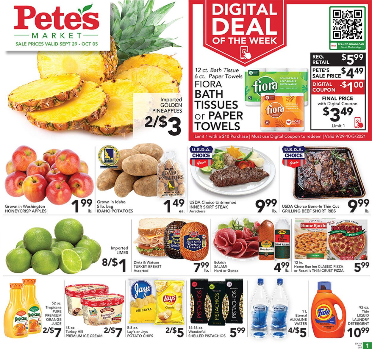 Catalogue Pete's Fresh Market from 09/29/2021