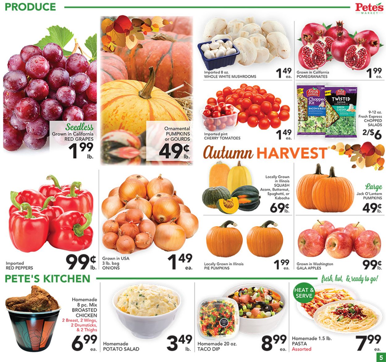 Catalogue Pete's Fresh Market from 09/29/2021