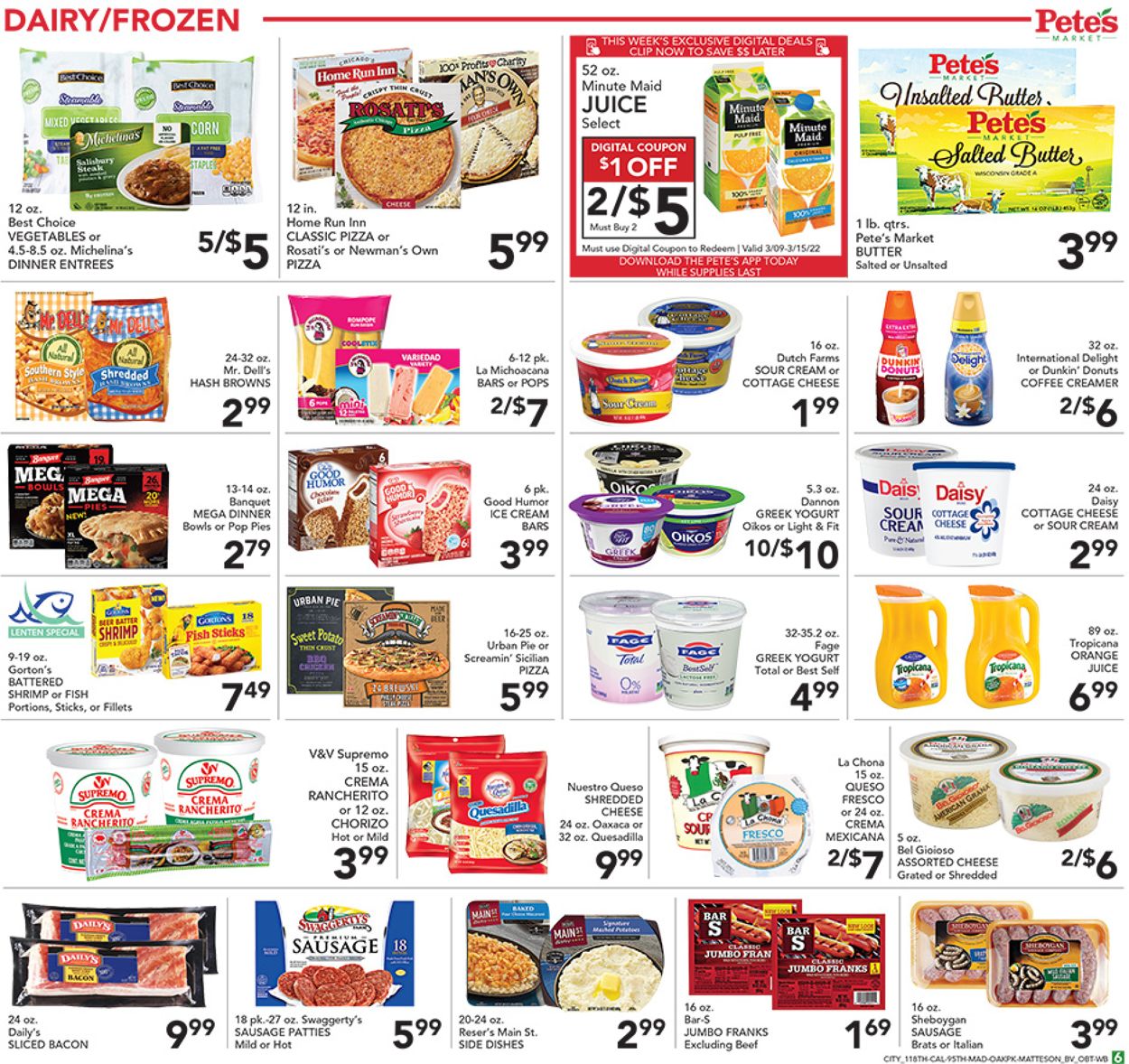 Catalogue Pete's Fresh Market from 03/09/2022
