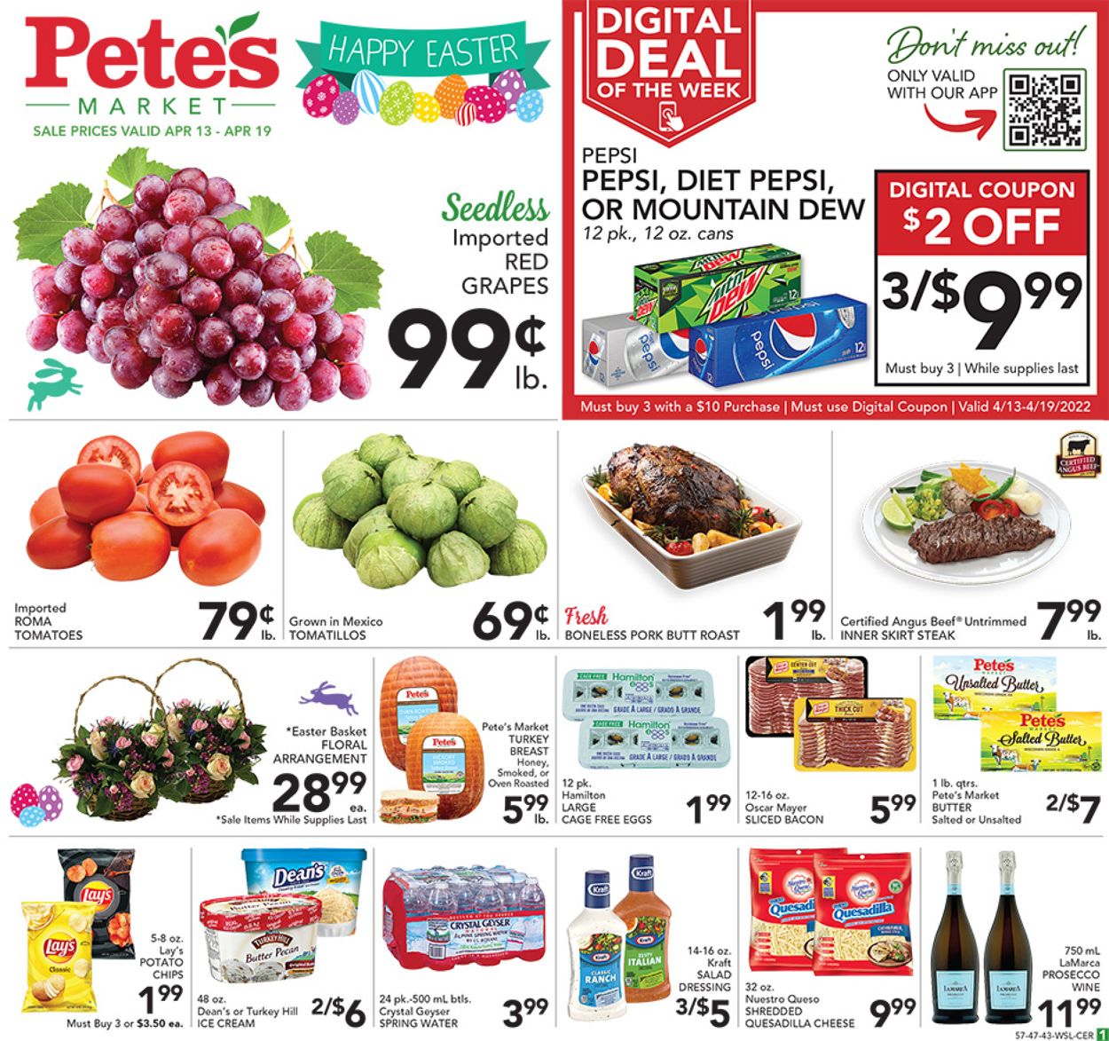 Catalogue Pete's Fresh Market EASTER 2022 from 04/13/2022