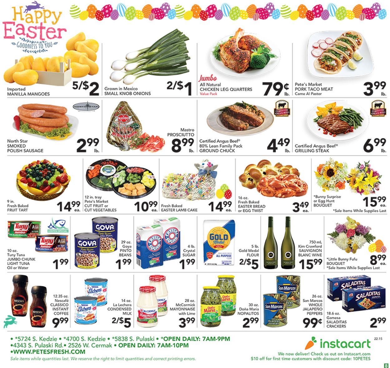 Catalogue Pete's Fresh Market EASTER 2022 from 04/13/2022