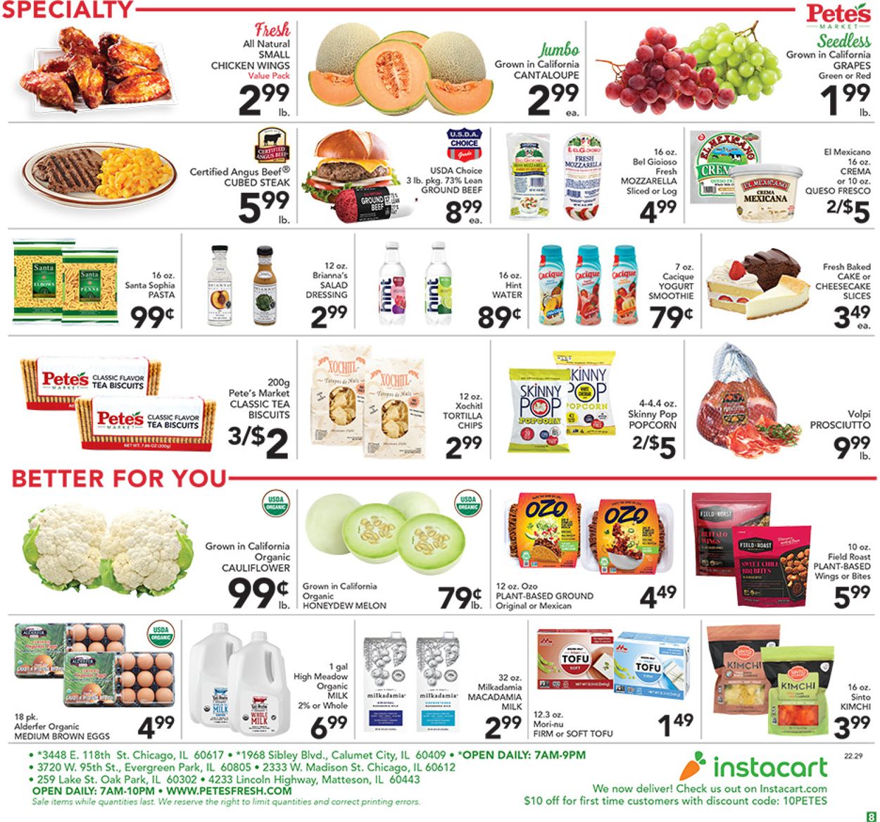 Catalogue Pete's Fresh Market from 07/20/2022