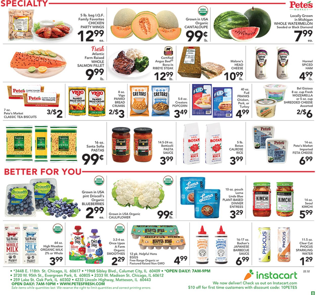 Catalogue Pete's Fresh Market from 08/10/2022