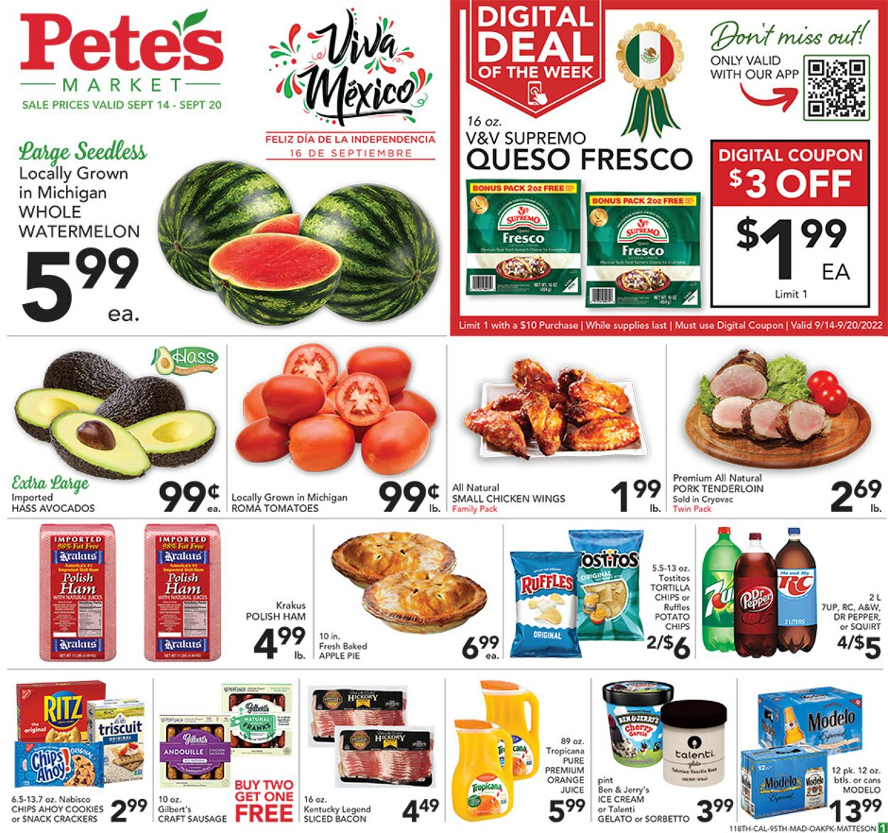 Catalogue Pete's Fresh Market from 09/14/2022