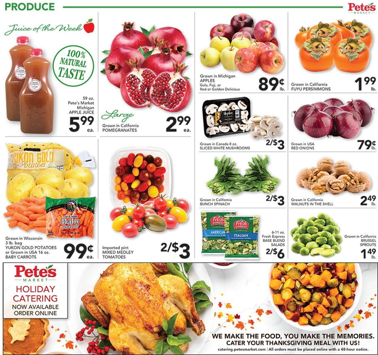 Catalogue Pete's Fresh Market from 11/02/2022