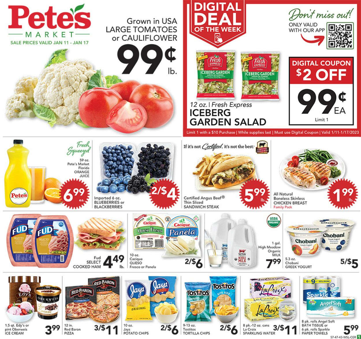 Catalogue Pete's Fresh Market from 01/11/2023