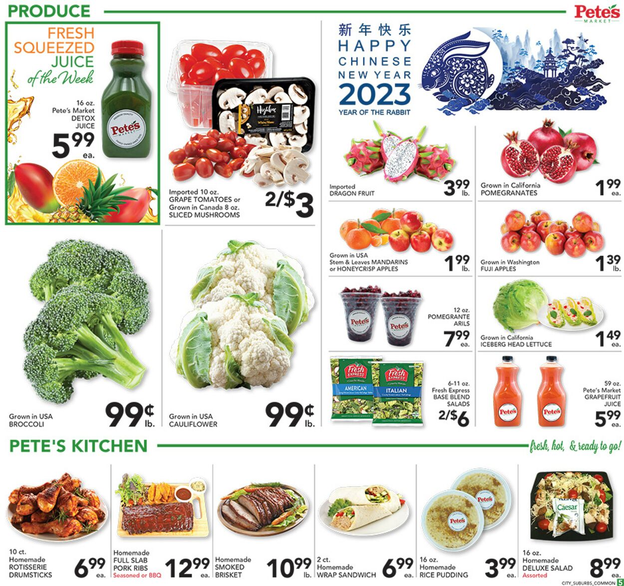 Catalogue Pete's Fresh Market from 01/18/2023
