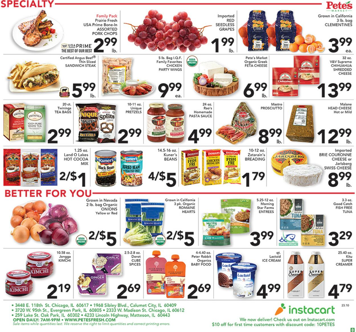 Catalogue Pete's Fresh Market from 03/08/2023
