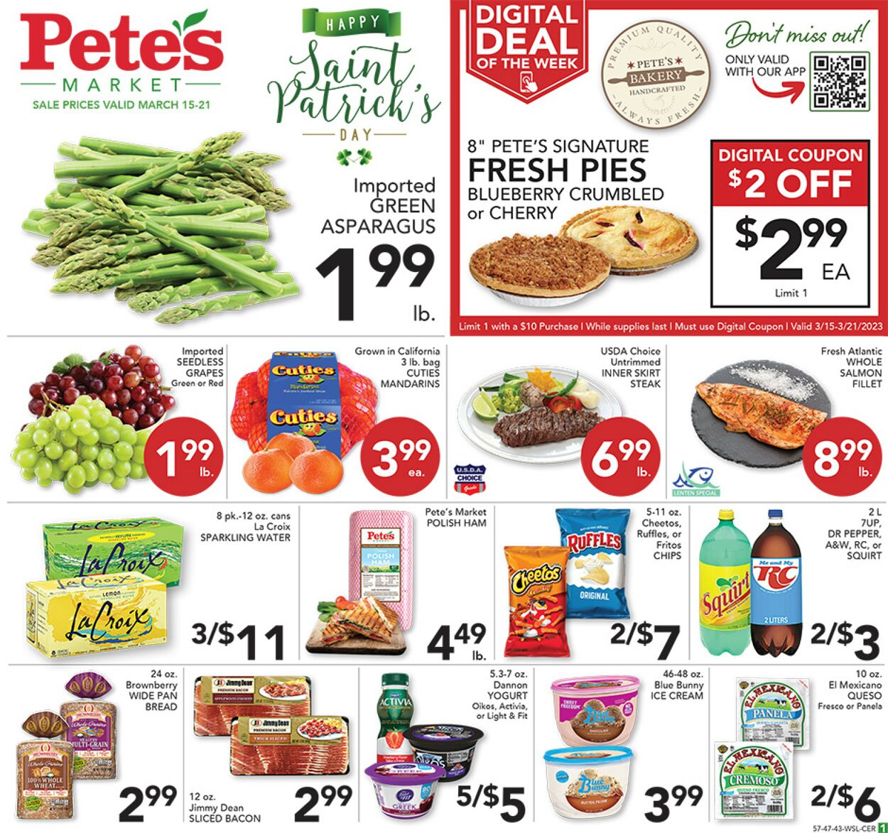 Catalogue Pete's Fresh Market from 03/15/2023