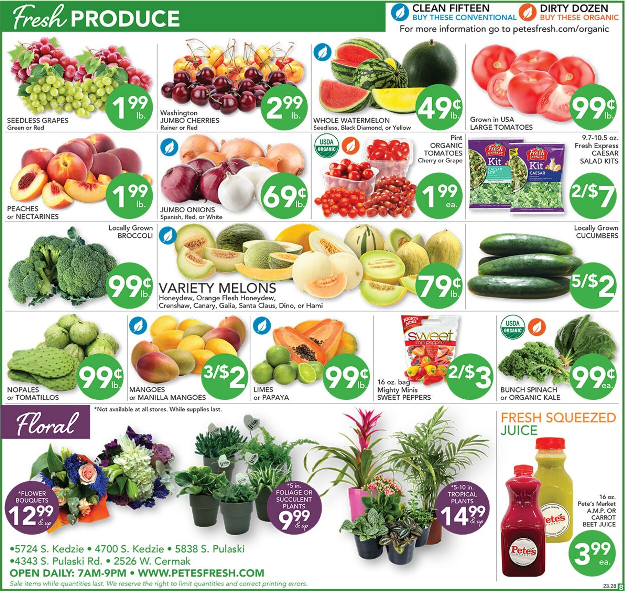 Catalogue Pete's Fresh Market from 07/12/2023
