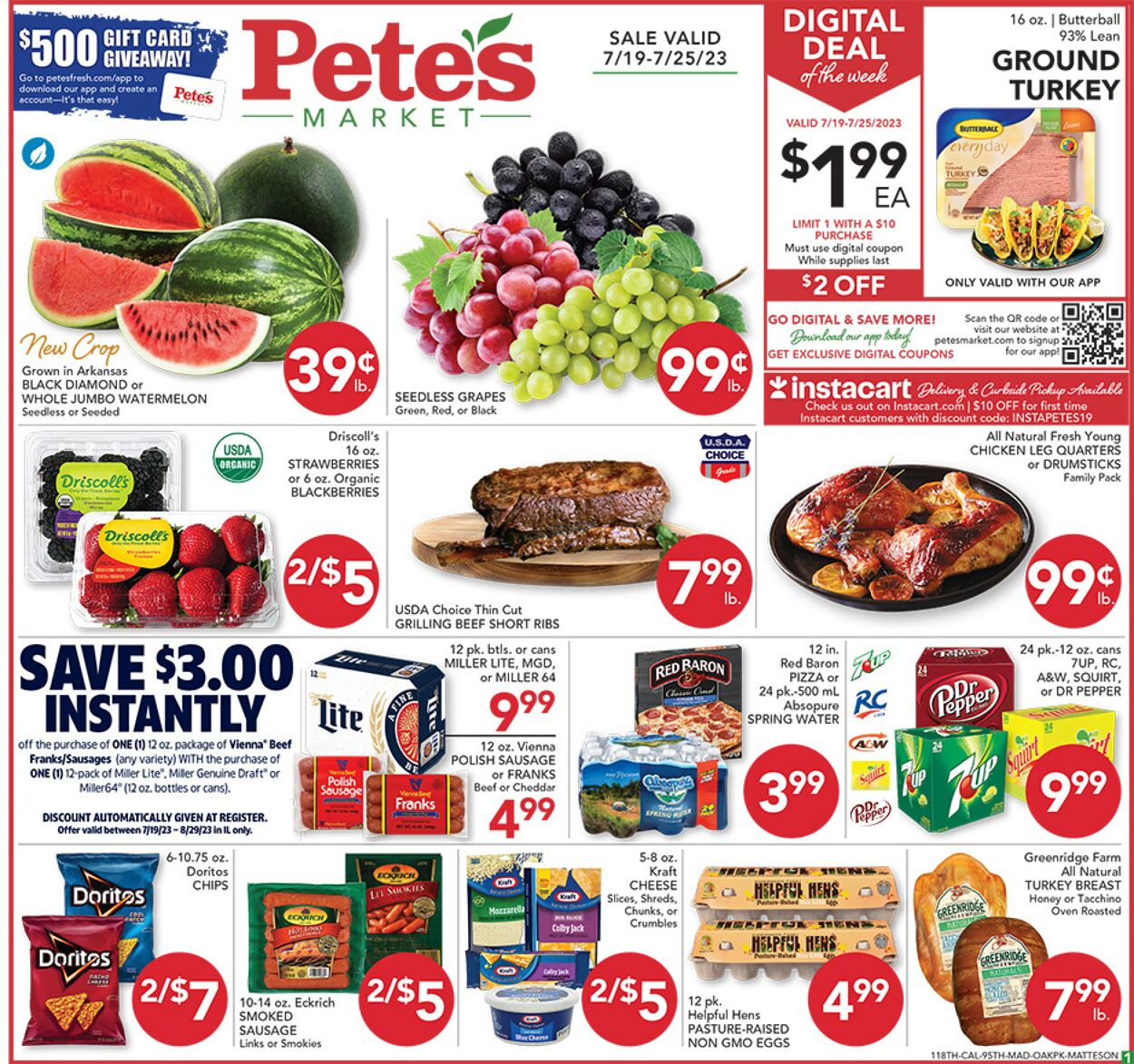 Catalogue Pete's Fresh Market from 07/19/2023