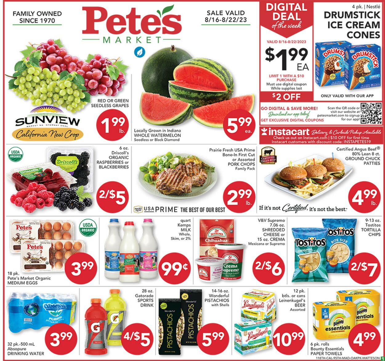 Catalogue Pete's Fresh Market from 08/16/2023