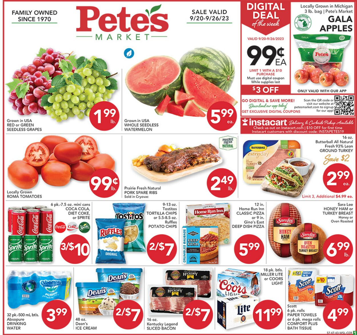 Catalogue Pete's Fresh Market from 09/20/2023