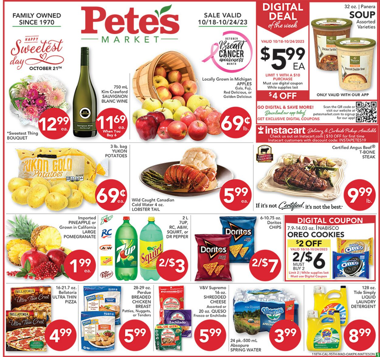 Catalogue Pete's Fresh Market from 10/18/2023