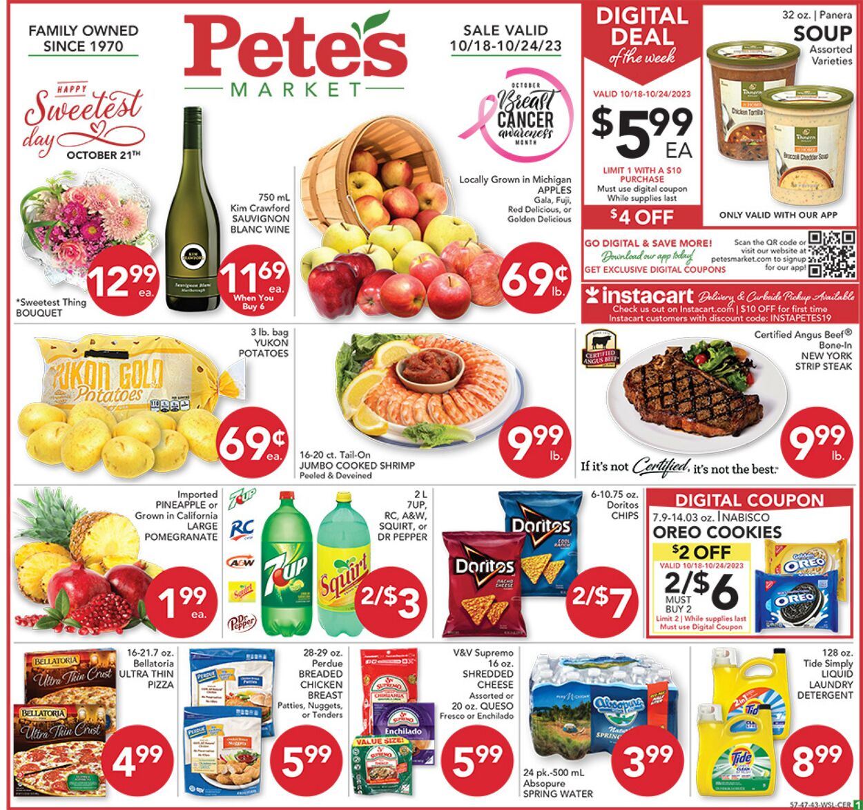 Catalogue Pete's Fresh Market from 10/18/2023