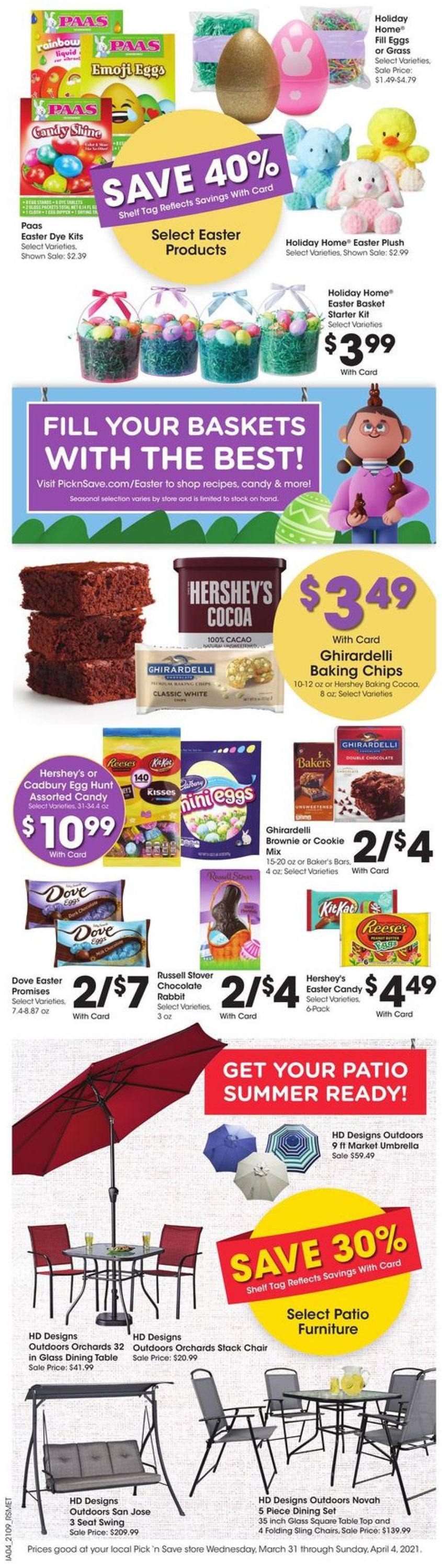 Catalogue Pick ‘n Save Easter 2021 ad from 03/31/2021