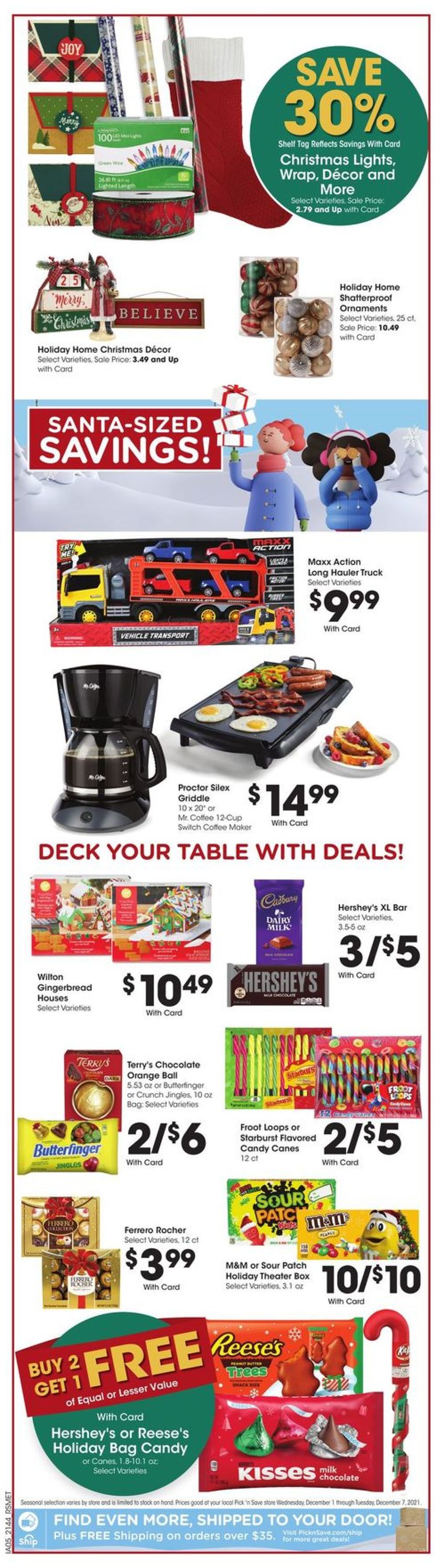 Catalogue Pick ‘n Save HOLIDAY 2021 from 12/01/2021