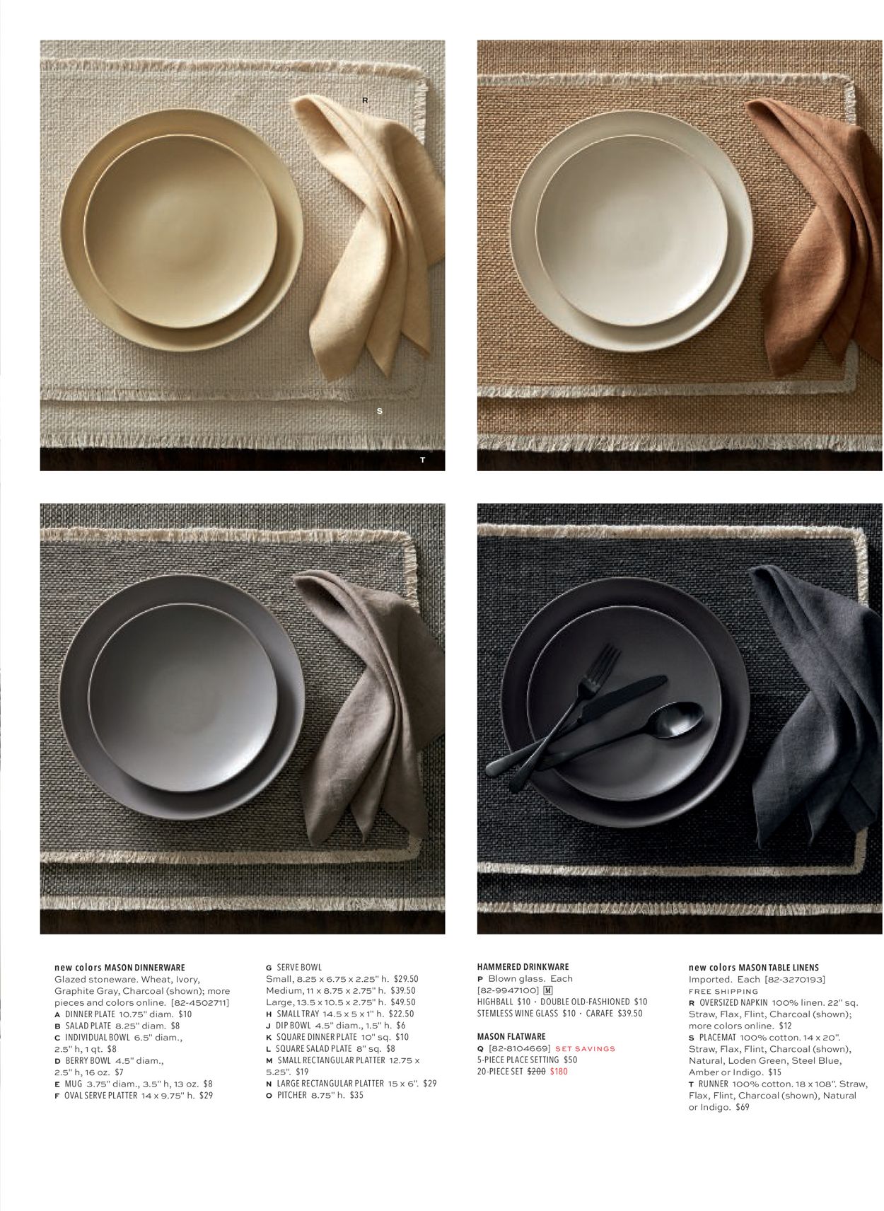 Catalogue Pottery Barn from 08/18/2020