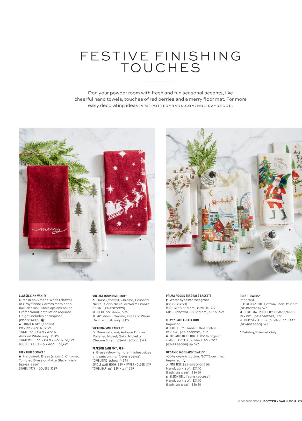 Catalogue Pottery Barn Holiday 2020 from 11/07/2020